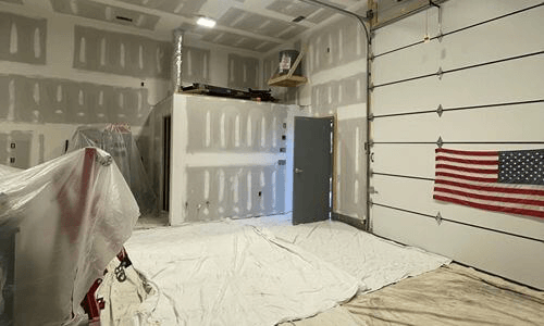 Garage Interior and Door painting gallery- Valente Painting & Drywall LLC