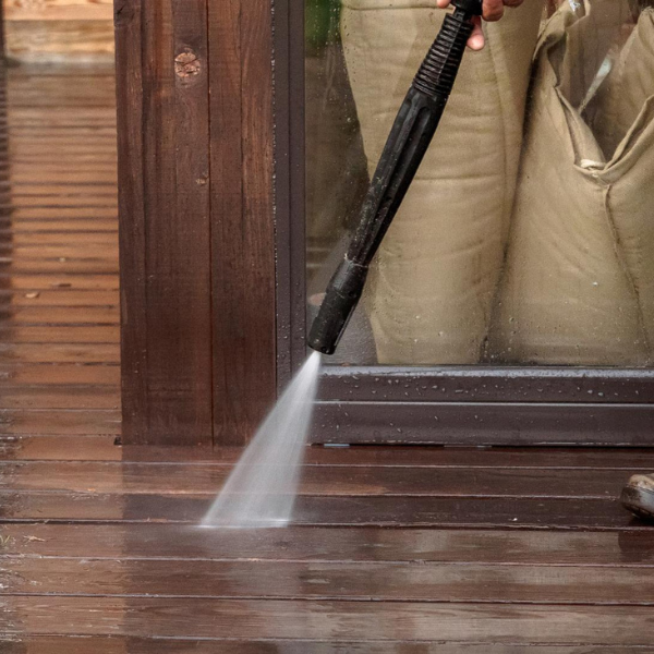 Power washing services outdoor surface